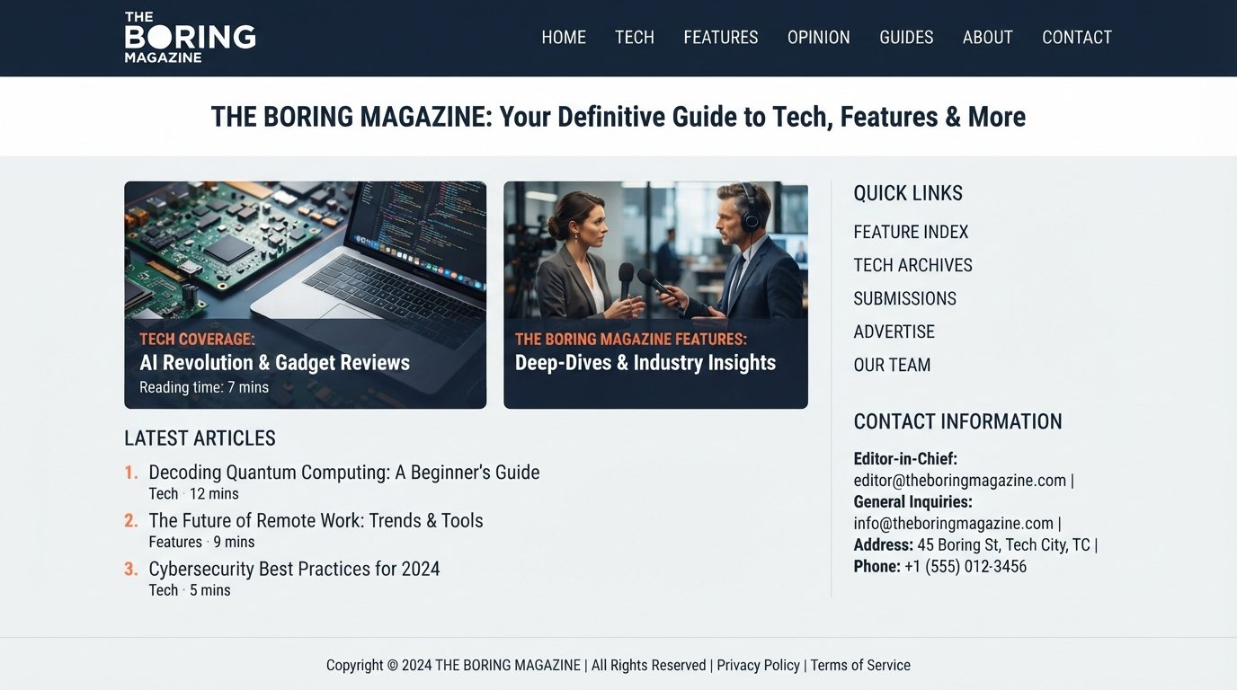 www theboringmagazine.com